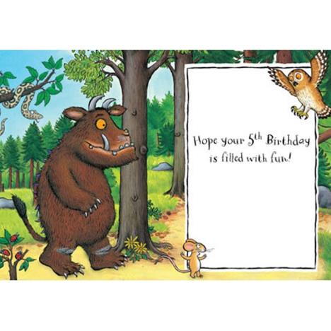 5 Today The Gruffalo 5th Birthday Card Extra Image 1